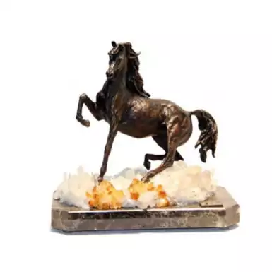 Bronze Statuette "Horse" on a marble base from Ebano Internacional