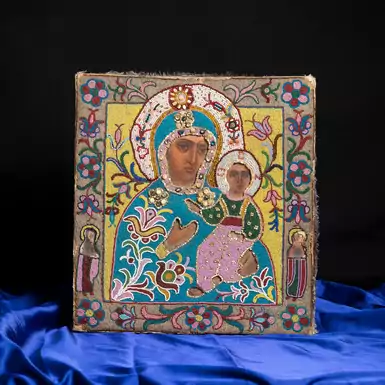 Старовинний Святий Образ Тихвінської Божої Матері останній третині XIX століття