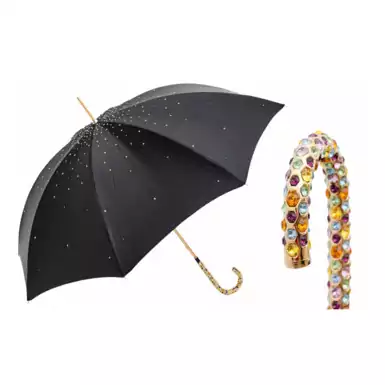 Зонт-трость "Pietre" с кристаллами Swarovski от Pasotti