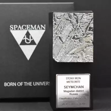 Certified meteorite "Seymchan SM2003", 27.95 g (Magadan)