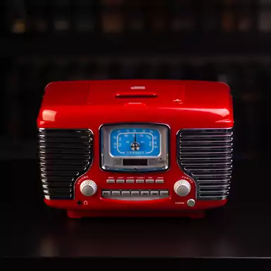 Радіоприймач червоний "Corsair" з Bluetooth від CROSLEY