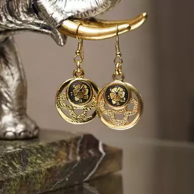 Сережки "Miracle" від Anframa (ручна позолота)