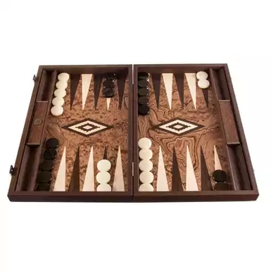 Backgammon "Walnut burl" by Manopoulos 