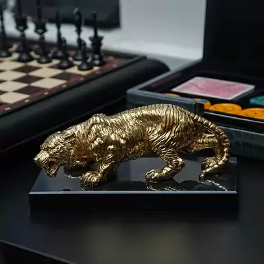 Gilded figurine "Mysterious Tiger"