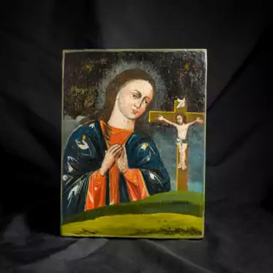 Старинная икона "Ахтырская Пресвятая Богородица", последняя треть XIX века