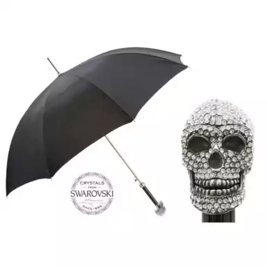 Стильный зонт от Pasotti с черепом SWAROVSKI