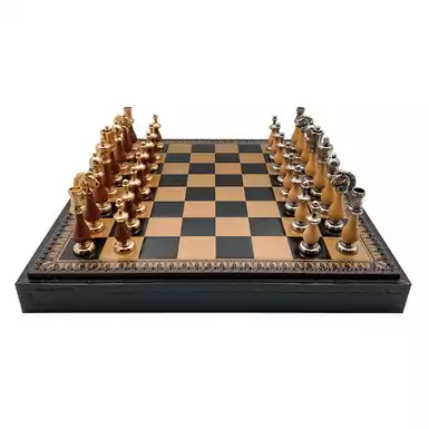 Набір 3 в 1 (шахи, шашки та нарди) "Arabescato" від Italfama 