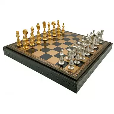 Набор 3 в 1 (шахматы, шашки и нарды) "Arabescato II" от Italfama