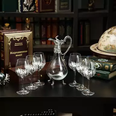 Decanter and 6 glasses "Perfection" by Freitas and Dores