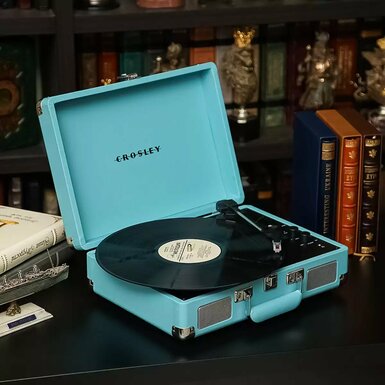 Виниловый проигрыватель Cruiser Plus Turntable With Bluetooth In/Out - Exclusive Turquoise от Crosley