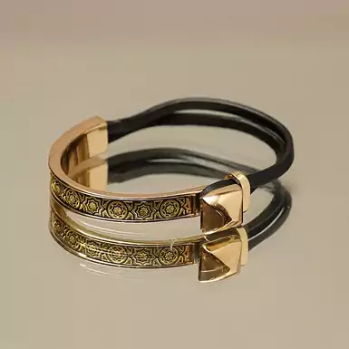 Bracelet "Illusion" by Anframa (hand gilding)