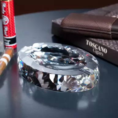 Попільничка сигарна Crystal Glass Oval на 2 слоти