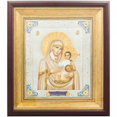 Luxurious icon of Our Lady of Jerusalem
