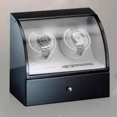 Скринька для підзаводу двох годинників "Elegant Black" від Rothenschild