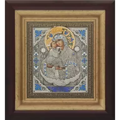 Посріблена Ікона «Богоматір Почаївська»