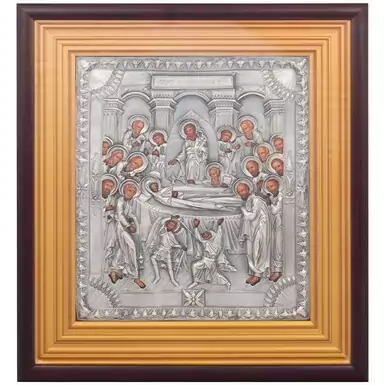 Посеребрённая икона «Успение Пресвятой Богородицы»