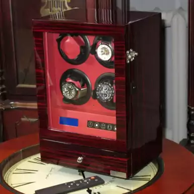 Скринька для підзаведення чотирьох годинників "Bordeaux" від Salvadore