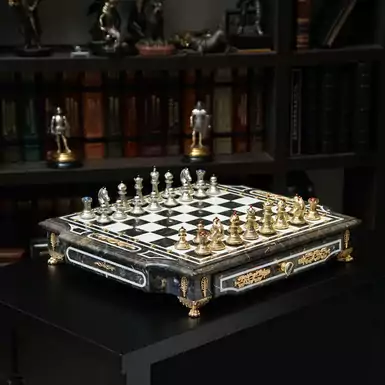 Эксклюзивные шахматы "Black Marble"