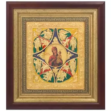 Позолочена ікона «Неопалима Купина»