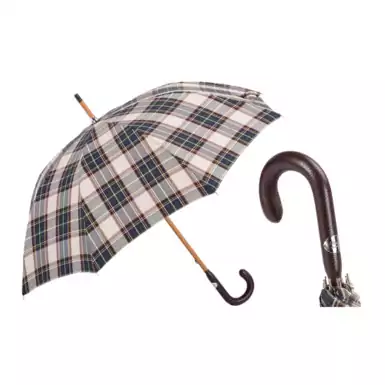 Umbrella-cane "Brown Cage" from Pasotti