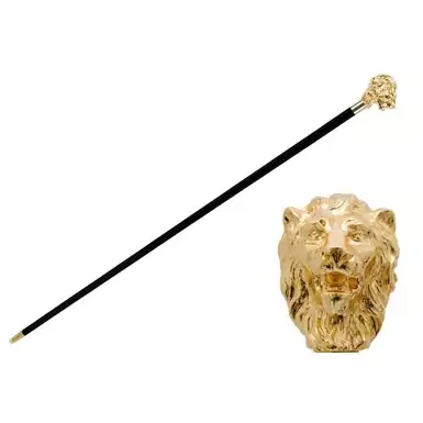 Walking stick "Lord" by Pasotti with gilded lion head handle