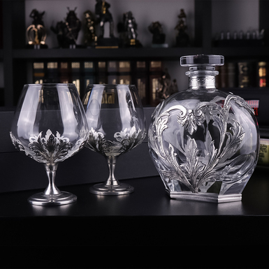 Gift set "Luxe" (decanter and two glasses) by Freitas & Dores