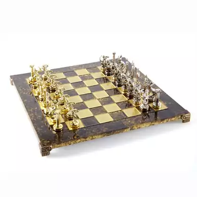 Подарочные шахматы Греция коричневый от Manopoulos