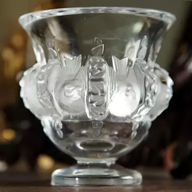 Vase "Dampierre" in crystal, second half of the 20th century, France