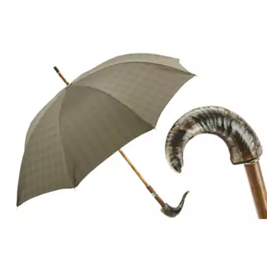 Umbrella cane "Ram's horn" from Pasotti