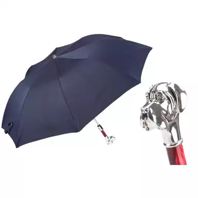 Автоматична складана парасолька "Срібний лабрадор" від Pasotti