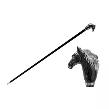 Walking stick "Black horse" by Pasotti