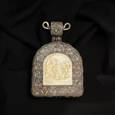 Серебряная копия панагеи 16 века, последняя четверть 20 века
