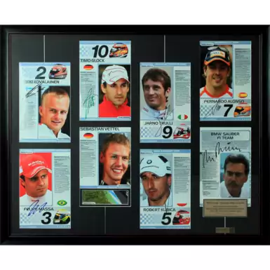 Автографы участников Формулы-1, Гран-при Великобритании 2009 года