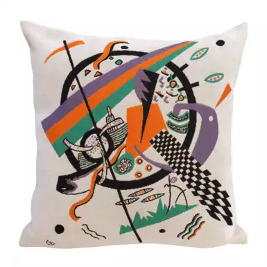 Tapestry pillow Kandinsky "Kleine Welten VI" (45x45 cm) by Jules Pansu