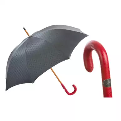 Чоловіча парасолька-тростина "Red Leather" від Pasotti