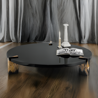 Coffee table "Alessia" in natural horn by Arca Horn