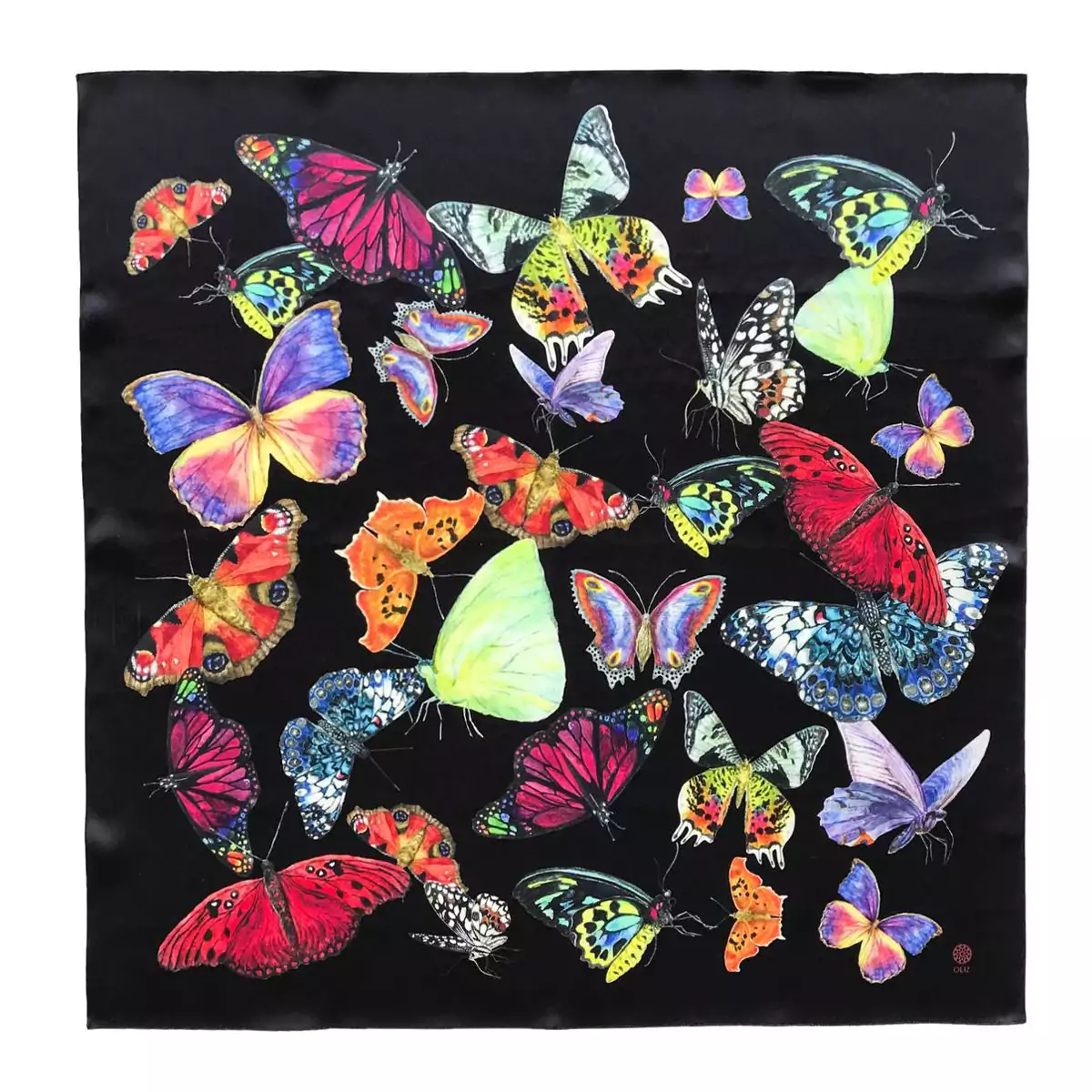 Шелковый платок "Бабочки" от OLIZ