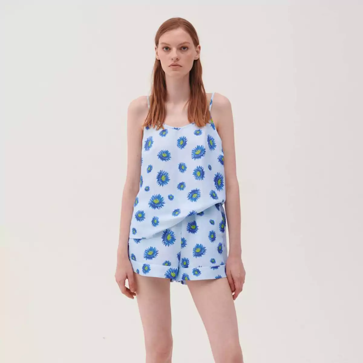 Women's pajamas "Cornflowers" (blue) by OLIZ