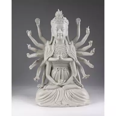 Раритетная статуэтка китайской богини милосердия, 20 век