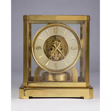 Винтажные настольные часы "Атмос" с круглым циферблатом от Jaeger LeCoultre, 1955-1960 гг