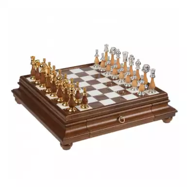 Шахматы с позолотой "Genius" от Italfama