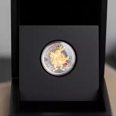 Серебряная монета "Rabbit in Wonderland", 500 франков КФА