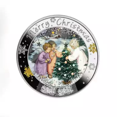 Серебряная монета "Christmas tree", 500 франков КФА