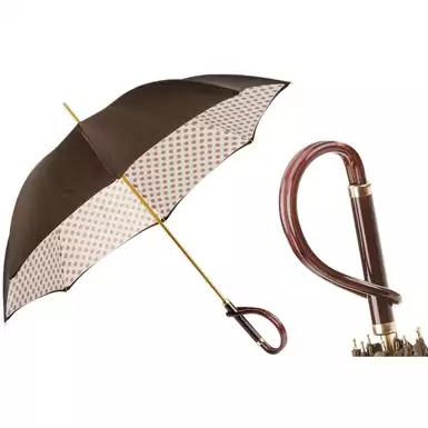 Umbrella "Beige Polka Dot" from Pasotti