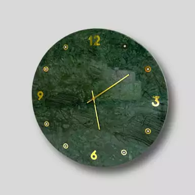 Настінний годинник "Green Marble" з кристалами Swarovski від Michel Maloch
