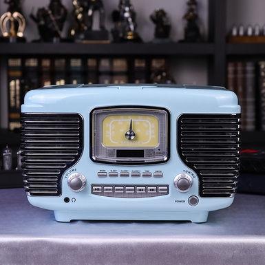 Table radio "Corsair Radio with Bluetooth - Aqua Blue" by Crosley
