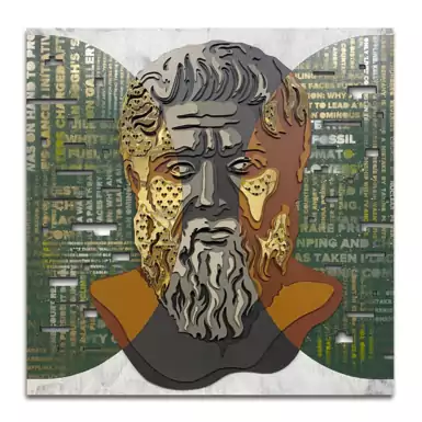 Деревянная 3D картина "Plato" от KULIBIN studio