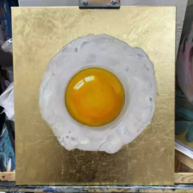 Картина "Яйцо на золоте", Татьяна Хитрая