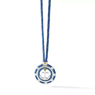 Men's crystal "Anchor" necklace by Comete Uomo