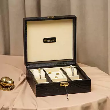 Скринька для годинників та аксесуарів "Black python " від Renzo Romagnol